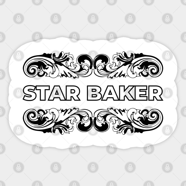 star BAKER Sticker by shimodesign